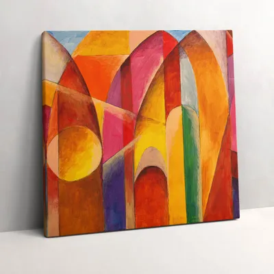 Produktbild von Colorful abstract art – Leinwandbild Wandbild – 60x60 cm – Leinwandbilder – Wandbilder – Schlafzimmer – Flur