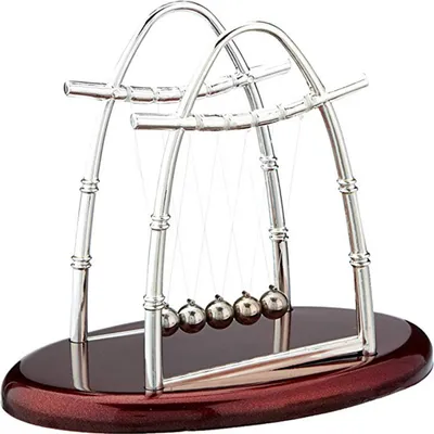 Produktbild von Newtons Cradle Klassische Balance-Bälle 5 Pendelbälle Physik Perpetuum Mobile Schreibtischspielzeug fürs Büro Bumper Ball Ornamente