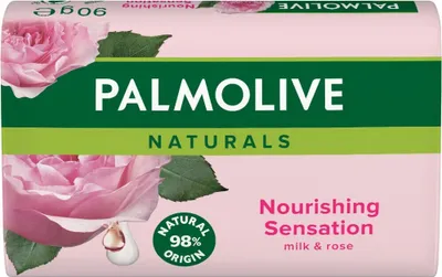 Image de Palmolive, Nourishing Sensation, savon au lait et à la rose, 90 g