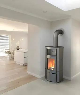 Produktbild von Rotheigner Kaminofen Bern Stahl gussgrau 7 kW