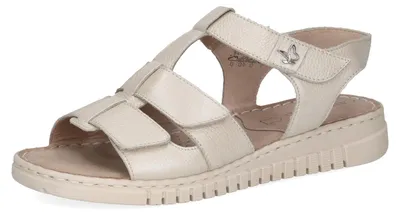 Produktbild von Caprice Damen Keilsandale aus Leder, Weiß (PEARL PERLATO), 39