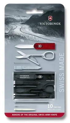 Obrázek produktu pro Victorinox Swiss Card Classic schwarz transparentní blistr