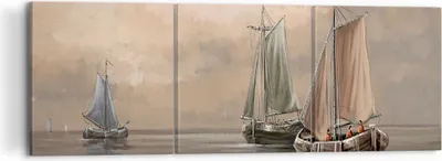 Produktbild von Bild auf Leinwand - Leinwandbild - Meer Boot Fischer - 120x40cm - Wand Bild - Wanddeko - Wandbilder - Leinwanddruck - Bilder - Kunstdruck - Wanddekoration - Leinwand bilder - Wandkunst - CA120x40-3514