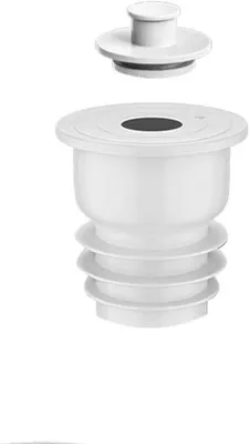 Obrázek produktu pro Silikonová hadice k pračce – ohebná hadice k pračce – bez zápachu při vypouštění odpadní vody – průměr 35–40 mm – bílá