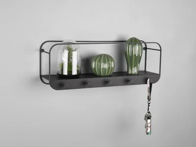 Produktbild von Metall Wandgarderobe LIANDRA