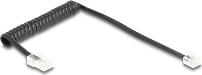 Zdjęcie produktu dla DELOCK Telefonkabel/Spiralkabel RJ11 St. zu RJ45 St. 1m S.