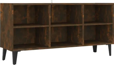 Obrázek produktu pro vidaXL TV skříňka s kovovými nohami Smoked Oak 103,5x30x50 cm