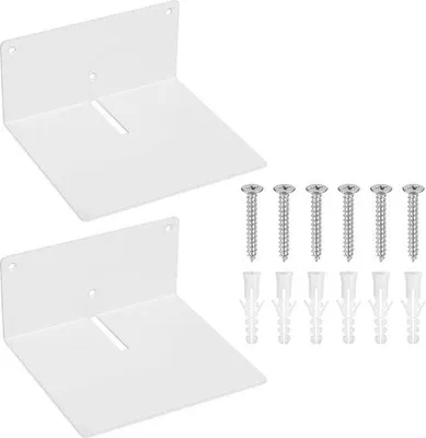 Immagine prodotto di Mensole metalliche da appendere - 2 mensole da parete per libri, oggetti decorativi e ripostiglio