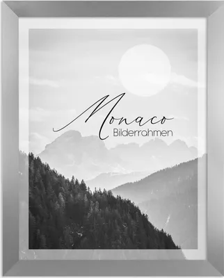 Produktbild von Bilderrahmen Monaco 60x80 cm in Alu Gebürstet mit 1 mm Kunstglas klar