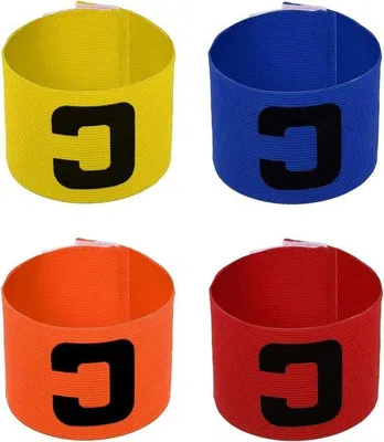 Produktbild von Fußballbänder - Trainingsbänder Set - Mannschaftsidentitätsbander - Elastische Klettbander - 4 Stück 33x7 cm