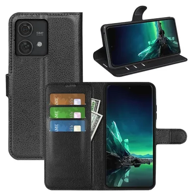 Immagine prodotto di Per Motorola Edge 40 Neo Smart Mobile Phone Case Nero Pelle finta Custodia Cover Case Book