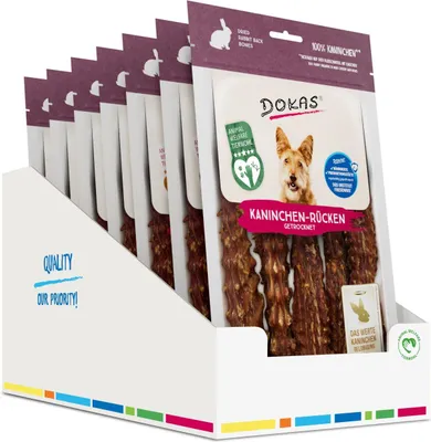 Produktbild von DOKAS - Kaninchen-Rücken 7er Pack (7 x 120g)