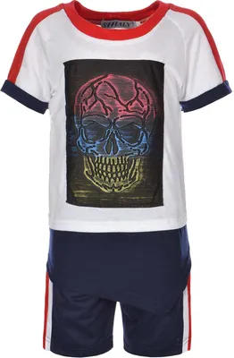 Produktbild von Shialy Jungen Set mit coolen Motiv Blau 134