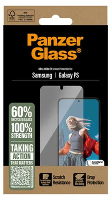 Produktbild von PanzerGlass ® Displayschutz Samsung Galaxy S25 Edge | Ultra-Wide Fit m. EasyAligner, Samsung, Samsung - Galaxy S25 Edge 5G, Trockene Anwendung, Kratzresistent, Schockresistent, Transparent, 1 Stück(e)