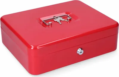 Produktbild von Tresor Micel CFC09 M13401 Rot Stahl 30 x 24 x 9 cm