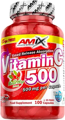Imagen del producto de AMIX | Vitamina C 500 mg con extracto de rosa mosqueta