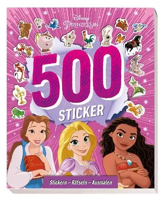 Produktbild von Disney Prinzessin: 500 Sticker - Stickern - Rätseln - Ausmalen