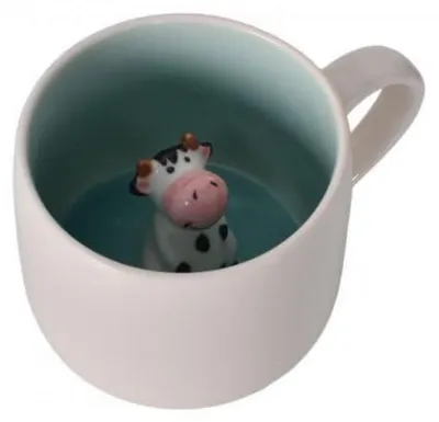 Obrázok produktu pre 3D keramická hrnček, 350 ml, s motívom zvierat, kávová kanvica pre deti a ženy, darček