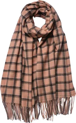 Produktbild von Clayre & Eef Winterschal Damen 70x180 cm Rosa Polyester
