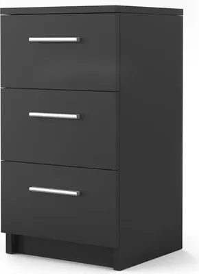 Produktbild von Vicco Nachttisch , 38 x 66 cm, Schwarz
