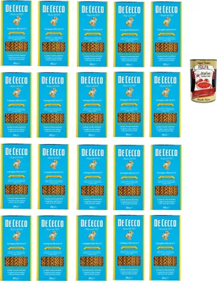 Produktbild von De Cecco Le Specialità Lasagna Riccia N°1, 100% Italienisch Pasta Nudeln 20x 500g + Italian Gourmet Polpa 400g
