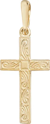 Image de Pendentif Femme Croix Or 375/1000 - 22mm*13mm; TRS15642