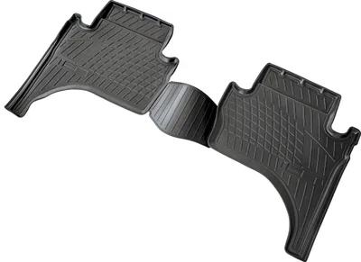Immagine prodotto di tappetini posteriori in gomma 3D adatti per Mitsubishi L200 V | BJ 2015-2023 | perfetta aderenza con bordo