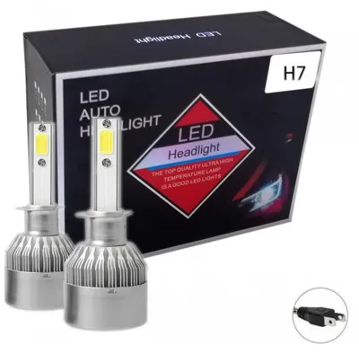 Zdjęcie produktu dla Zestaw 2 żarówek LED do reflektorów H7, 36 W, 7600 lm, 12/24 V