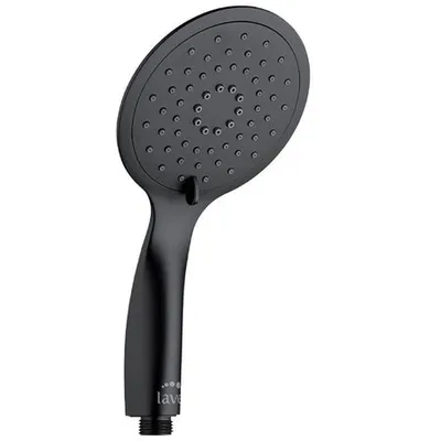 Produktbild von Duschkopf mit 3 Wasserstrahlarten, schwarz