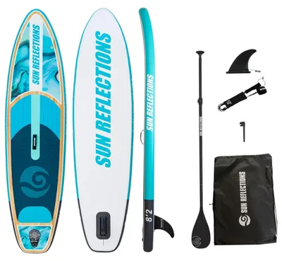 Produktbild von Sun Reflections Kids SUP 8'2 aufblasbar Kinder Board Paddel Set 250x66x10cm