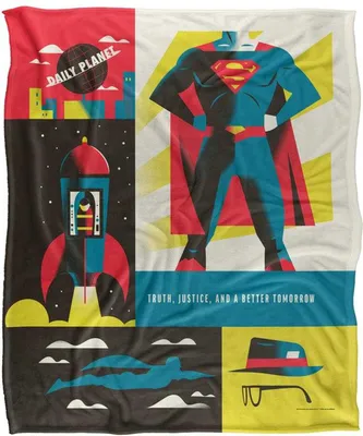 Immagine prodotto di Superman - Coperta Icons, setosa, supermorbida TV24006 (taglia unica) (Multicolore)