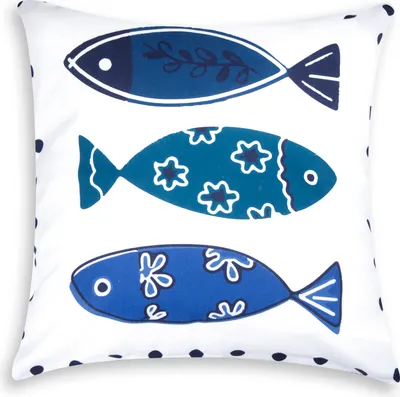 Produktbild von Excelsa Dekoratives Kissen Ocean 45x45 cm Baumwolle Bunt
