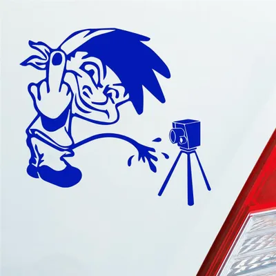 Produktbild von Auto Aufkleber Männeken Piss  Tuning Radar 10x10 cm Dunkelblau Sticker Heckscheibenaufkleber