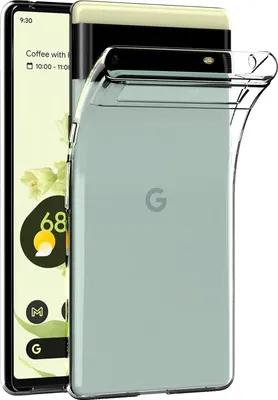 A transparent phone case is shown on a white background, partially covering a smartphone.