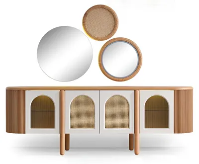 Produktbild von Moderner Buffetschrank mit Spiegeln und eleganten Details Möbel