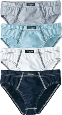 Produktbild von LE JOGGER Slip 4 -teilig grau-meliert, weiß, blau, marine Größe 92