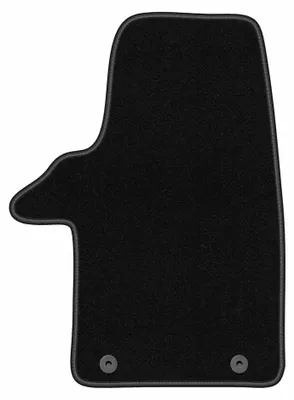 Produktbild von Fahrermatte Velours für Volkswagen Transporter T5 2003-2015 (Transporter) – 1-tlg, Schwarz, passgenau – Wielganizator BASIC – Ausführung W0713
