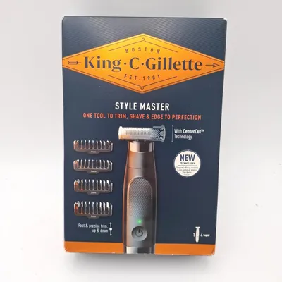 Produktbild von King C Gillette Rasier Set Herrenpflege Regolabarba Feuchtigkeitsspendend Bartpflege