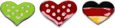 Immagine prodotto di Bottoni a pressione Pulsante a scatto Set di 3 Heart II