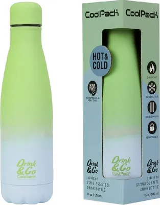 Produktbild von CoolPack | Thermosflasche Drink&Go - 500 ml - Gradient Mojito - BPA-frei - Ideal für Schule und Reisen