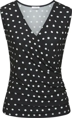 Produktbild von LASCANA Tanktop schwarz-weiß-bedruckt Größe 36/38