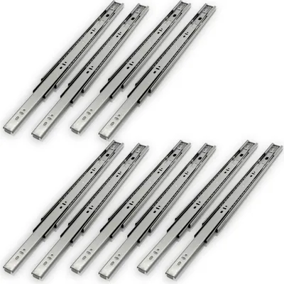 Produktbild von EINFEBEN 10 Stück Schubladenschienen Vollauszug 450 mm Schubladenauszüge  mit Selbsteinzug u. Vollauszug Schubladenschiene mit 35 Kg Tragkraft