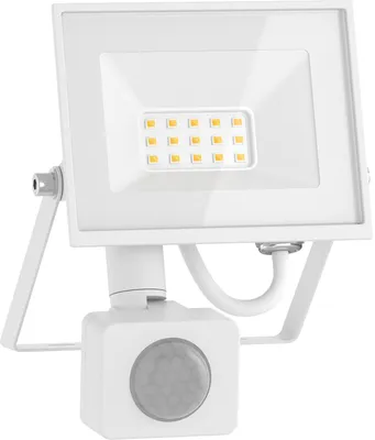 Obrázek produktu pro Mexen Luxpro+ LED reflektor s pohybovým čidlem, 10W, Neutrální - 4000K, 1100 lm, bílý - L236-010-40-20