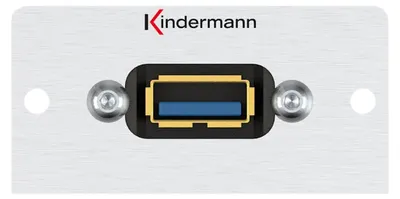 Produktbild von Kindermann Konnect 50 alu - Modulares Faceplate-Snap-In