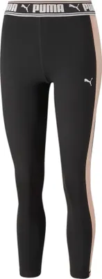 Produktbild von PUMA Train Strong Fashion Colorblock Tights Damen 51 - puma black/rose dust S