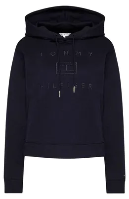 Produktbild von Tommy Hilfiger - Kapuzenpullover für Damen NA920 (XS) (Dunkles Marineblau)