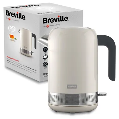 Produktbild von Breville VKT153, 1,7 l, 3000 W, Cremefarben, Kunststoff, Wasserstandsanzeige, Drahtlos