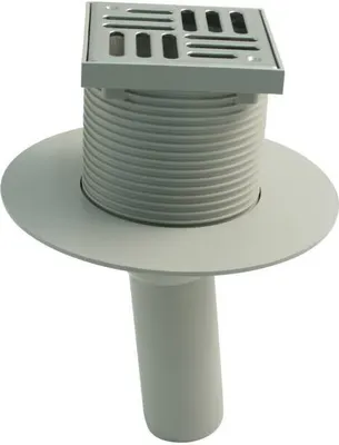 Produktbild von Marley Balkonablauf DN 50 Abgang waagerecht, Rost 10 x 10 cm