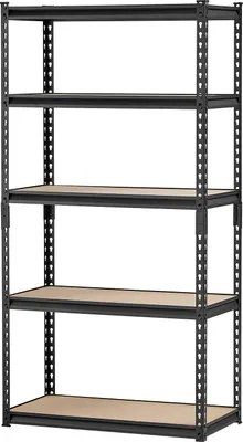 Obrázek produktu pro SucceBuy úložné regály, 16" D x 32" Š x 62,8" V, 5úrovňové garážové regály