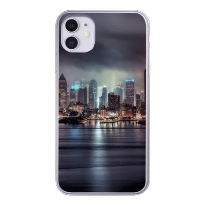 Produktbild von MuchoWow® Handyhülle Schutzhülle Hülle für iPhone 11 New York - Amerika - Skyline Silikon Softcase Handy Hülle - Handytasche